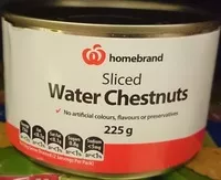 入っている砂糖の量 Homebrand Water Chestnuts
