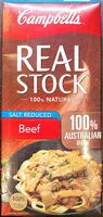 Quantité de sucre dans Real Stock Salt Reduced Beef