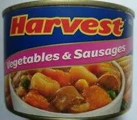 Sugar and nutrients in Harvest vegetables sausages