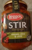 Jumlah gula yang masuk Leggo's Stir Through Tomato, Olive & Chilli
