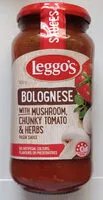 Jumlah gula yang masuk Bolognese with mushrooms