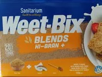 Sucre et nutriments contenus dans Weetbix