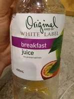 Suhkru kogus sees Breakfast Juice