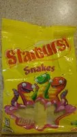 Количество сахара в Starburst snakes