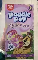 Zuckermenge drin Rainbow paddle pop