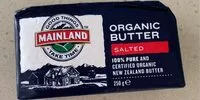 Jumlah gula yang masuk Organic butter salted
