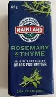 Jumlah gula yang masuk Rosemary and Thyme Grassfed Butter