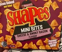 含糖量 Shapes mini bites cheese and smoky bacon flavour