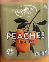 Cantidad de azúcar en peaches in juice
