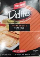 Suhkru kogus sees Deletes Flame Grilled BBQ oven baked rice crisps