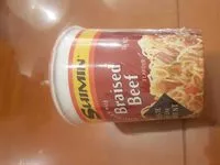 Jumlah gula yang masuk Braised Beef Noodle Cup