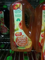 Cantidad de azúcar en Apple peach and lychee