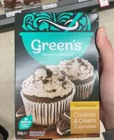 Sokerin määrä sisällä Cookies and Cream Cupcakes
