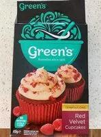 Sokerin määrä sisällä Red velvet cupcakes