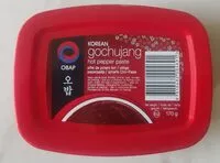 İçindeki şeker miktarı Korean gochujang hot pepper paste