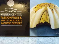 Suhkru kogus sees Hidden Centre Passionfruit & White Chocolate Mousse Dessert