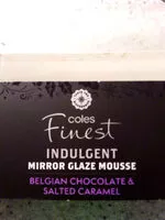 Suhkru kogus sees Mirror Glaze Mousse Belgian Chocolate & Salted Caramel