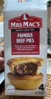Sokerin määrä sisällä Mrs Macs Famous Beef Pie