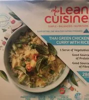 Jumlah gula yang masuk Lean cuisine thai green chicken curry