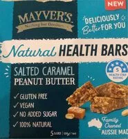 Suhkru kogus sees Natural Health Bar - Salted Caramel Peanut Butter