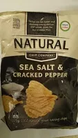 入っている砂糖の量 Sea salt & cracked pepper chips