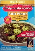 Количество сахара в Palak Paneer