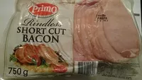 Rindless short cut bacon