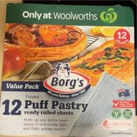 Количество сахара в Puff pastry