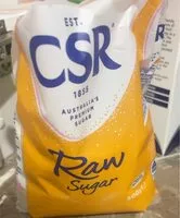 Sokerin määrä sisällä Raw sugar