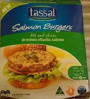Suhkru kogus sees Salmon burgers