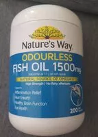 Zuckermenge drin Odourless Fish Oil 1500mg Capsules
