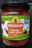 İçindeki şeker miktarı Salsa Chunky Medium