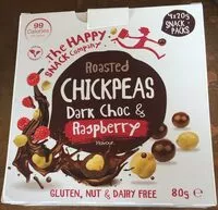 Jumlah gula yang masuk Roasted chickpeas dark chocolate and raspberry flavour