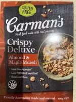 Sokerin määrä sisällä carmans crispy deluxe