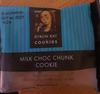 Gula dan nutrisi di dalamnya Byran bay cookies