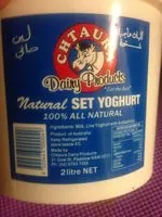 中的糖分和营养成分 Chtaura dairy products