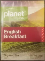 Quantité de sucre dans English Breakfast
