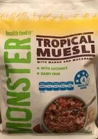 Suhkur ja toitained sees Monster health food co