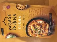 Cantidad de azúcar en Passage Toindia Korma sauce simmer
