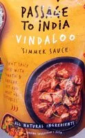 Cantidad de azúcar en Vindaloo simmer sauce