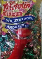 入っている砂糖の量 Pictolin Minizum sin azúcares