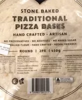 Zuckermenge drin Traditional pizza bases