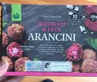 含糖量 Beetroot & Feta arancini