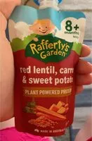 Количество сахара в Red lentil, carrot, sweet potato