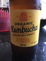 चीनी की मात्रा Organic Kombucha ginger and lemon