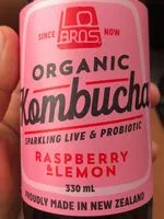 चीनी की मात्रा Organic kombucha - Raspberry & Lemon