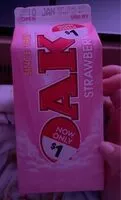 Quantité de sucre dans Strawberry milk