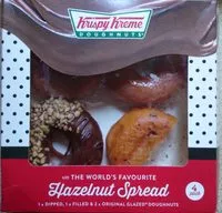 Gula dan nutrisi di dalamnya Krispy kreme doughnuts