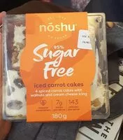 Jumlah gula yang masuk Noshu Sugar Free Iced Carrot Cakes