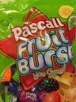 Jumlah gula yang masuk Pascall Family Pack Sweets Fruit Bursts